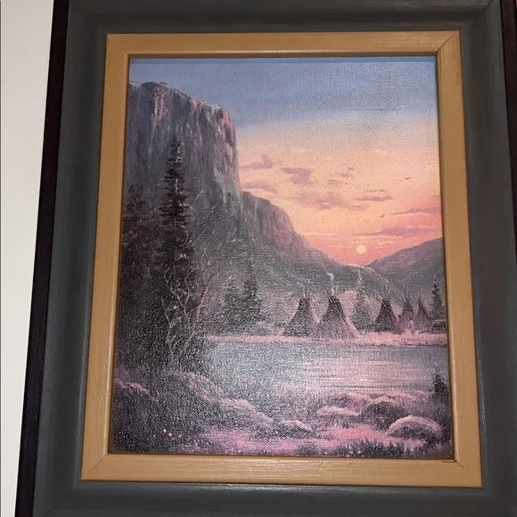 Framed Art: Tribal Village-scape - Picture 3 of 5